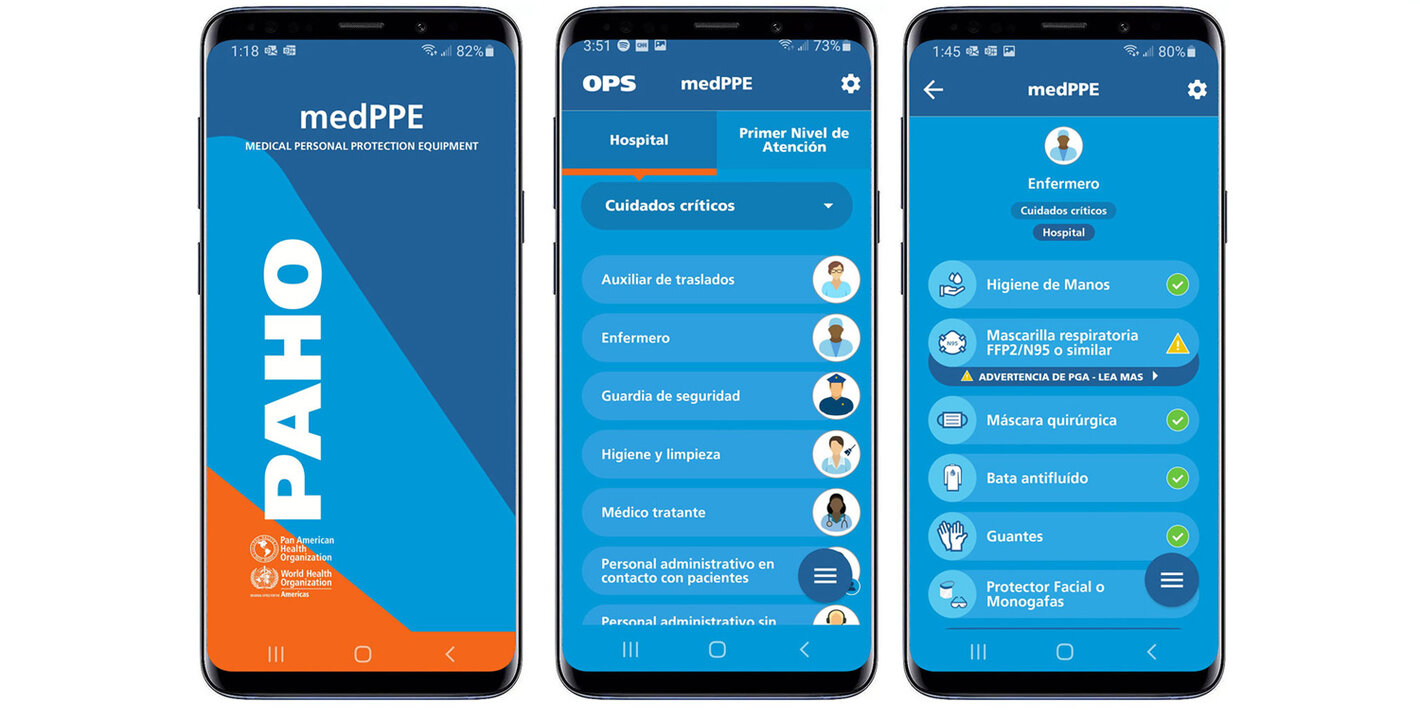 PAHO launches app that helps health workers use PPE more effectively