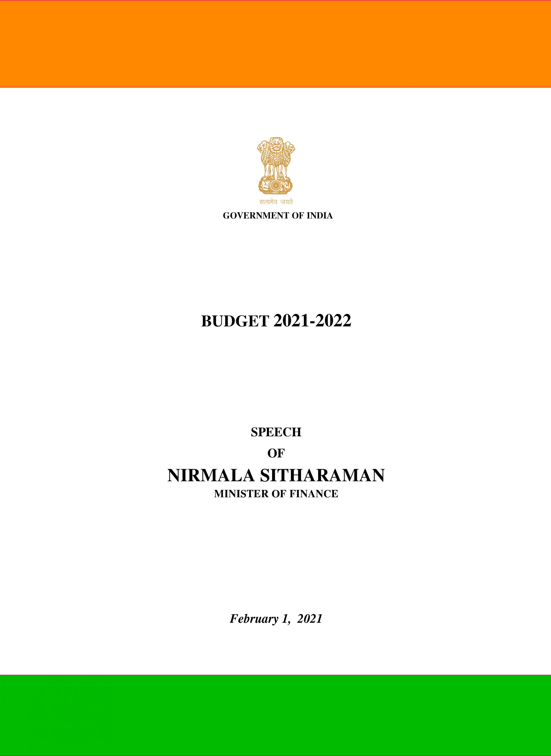 Sharp Focus on Health & Wellbeing in India’s 2021-22 Budget Reflecting Deep Imprint of Global Pandemic