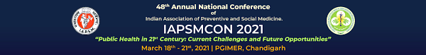 48th Annual Conference of IAPSMCON will be held on 19th-21st March 2021 ,Postgraduate Institute of Medical Education & Research (PGIMER), Chandigarh.