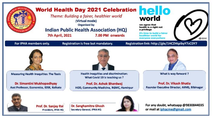 CME is being organised by IPHA Head Quarter celebrating the World Health Day 2021 only for members