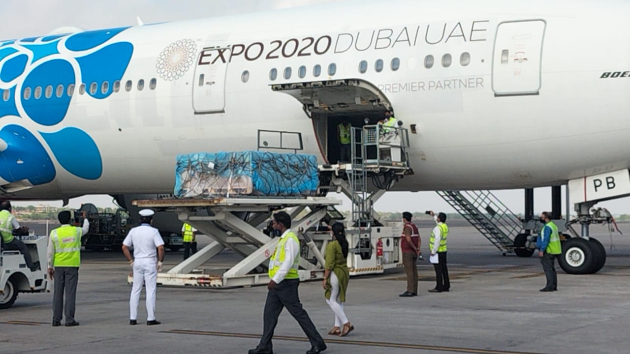 The second batch of #SputnikV has landed in Hyderabad today