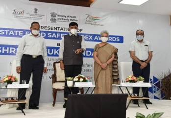 Union Health Minister Shri Mansukh Mandaviya releases 3rd State Food Safety Index