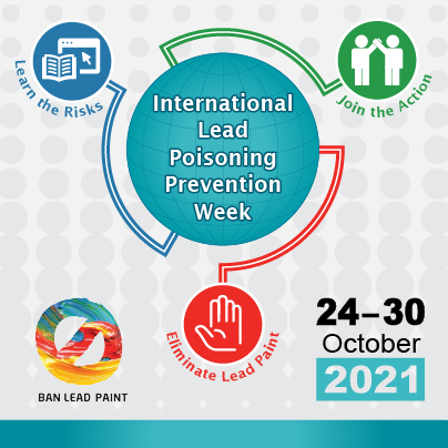 International Lead Poisoning Prevention Week 2021 – Working together for a world without lead paint