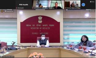 Centre reviews Public Health Response to COVID-19 in the light of the emergence of OMICRON and Progress of Vaccination with States/UT