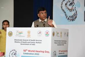 Union Minister virtually Inaugurates Neonatal Hearing Screening Facility, AIIMS, New Delhi and 11 Outreach Service Centre (OSC), AIISH, Mysore