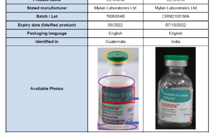 Medical Product Alert : Falsified DESREM (Remdesivir)