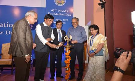 Dr. Mansukh Mandaviya addresses 62nd Foundation Day Ceremony of National Academy of Medical Sciences