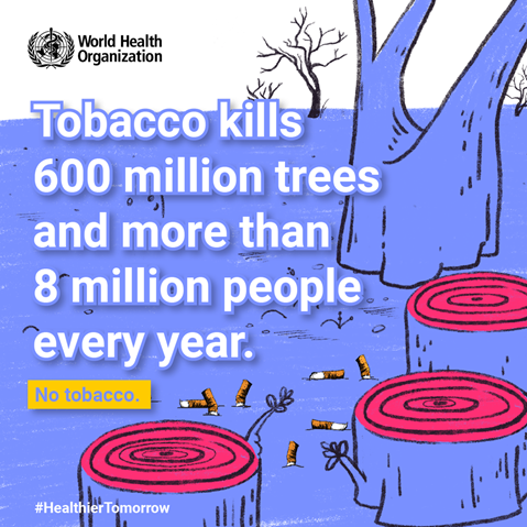 Tobacco kills more than 8M people every year