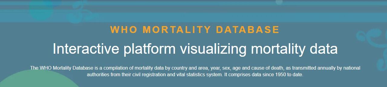 WHO launches new Mortality Database visualization portal