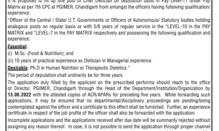 PGIMER Chandigarh-Recruitment