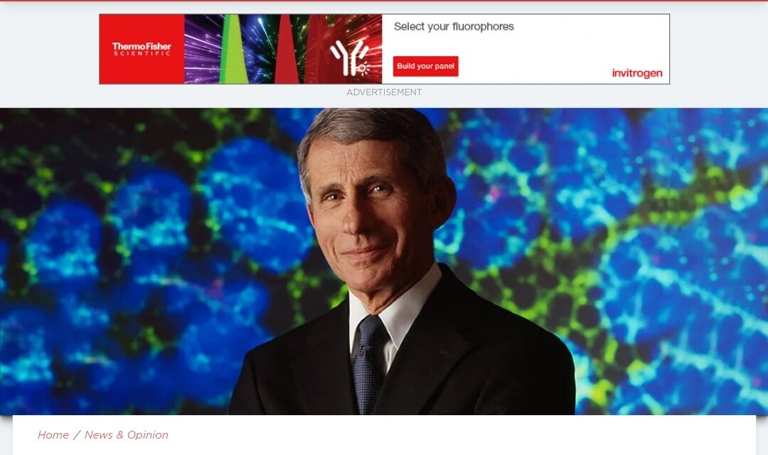 Anthony Fauci Announces Departure from NIAID, Advisory Roles | The Scientist Magazine®