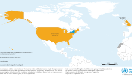 Detection of circulating vaccine derived polio virus 2 (cVDPV2) in environmental samples– the United Kingdom of Great Britain and Northern Ireland and the United States of America