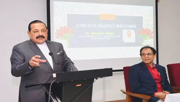 Union Minister Dr Jitendra Singh visits Indian Institute of Chemical Biology (IICB) in Kolkata and urged the Director and urged the Director and senior scientists to carry out preventive healthcare research