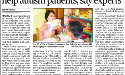 erly detection, intervention can help autism patients, say experts