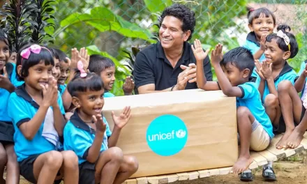 ‘Master Blaster’ Sachin Tendulkar bats for children’s education, nutrition