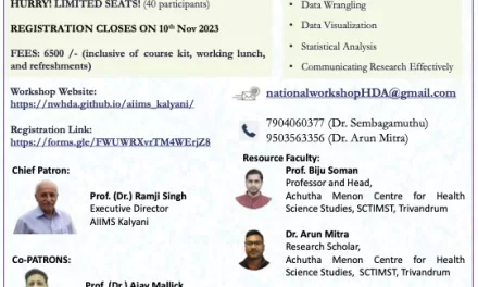 National Workshop on Health Data Analytics