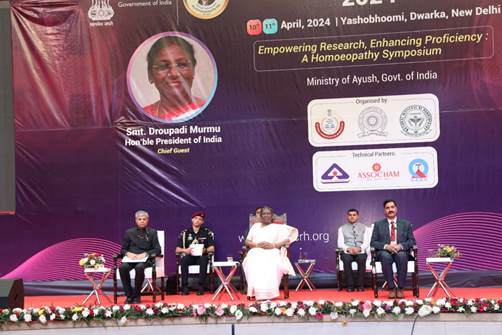 Empowering scientific research and enhancing proficiency will increase the acceptance and popularity of Homoeopathy as a medical system – Smt. Droupadi Murmu, President of India