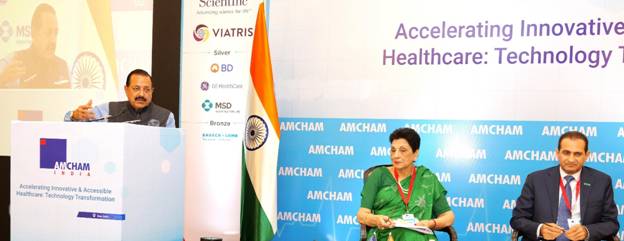 Union Minister Dr. Jitendra Singh Addresses AMCHAM ‘Healthcare Summit’; Emphasizes Technological Advancements for Accessible, Affordable Healthcare