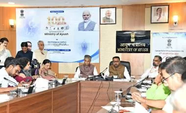 Ministry of Ayush Surpasses 100-Day Target with Over 14,000 Geriatric Health Camps and 1,005 Ayushman Arogya Mandirs Earning NABH Certification: Ayush Minister Shri Prataprao Jadhav