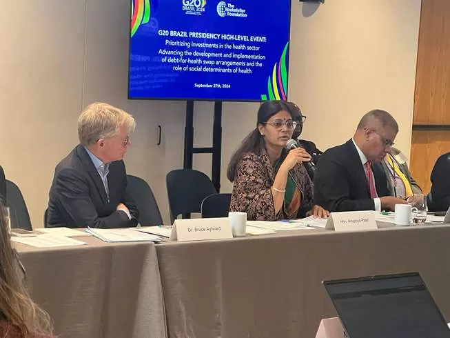 India Reaffirms Commitment to Social Determinants of Health at UNGA: Union MoS Smt. Anupriya Patel Advocates for Debt-for-Health Swaps and Stronger Investments in Health Equity at G20