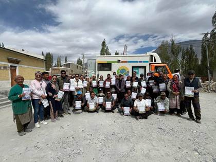 Food Safety on Wheels Deployed at High Altitude in Nubra Valley for Food Safety Awareness Campaign