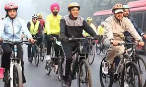 Mandaviya Flags Off ‘Fit India Cycling Drive’ to Promote Health and Sustainability