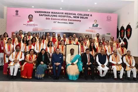 President of India Addresses 6th Convocation of VMMC and Safdarjung Hospital