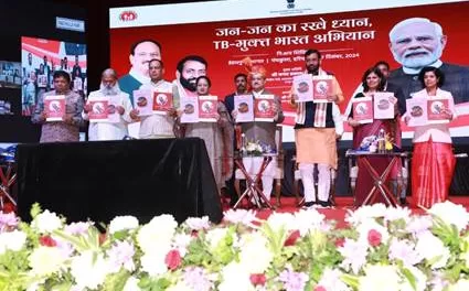 “Union Health Minister JP Nadda Launches 100-Day Nationwide Campaign to Combat TB, Aiming for Accelerated Detection and Treatment”