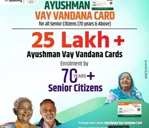 Enrollment for Ayushman Vay Vandana Cards Reaches 25 Lakh Milestone