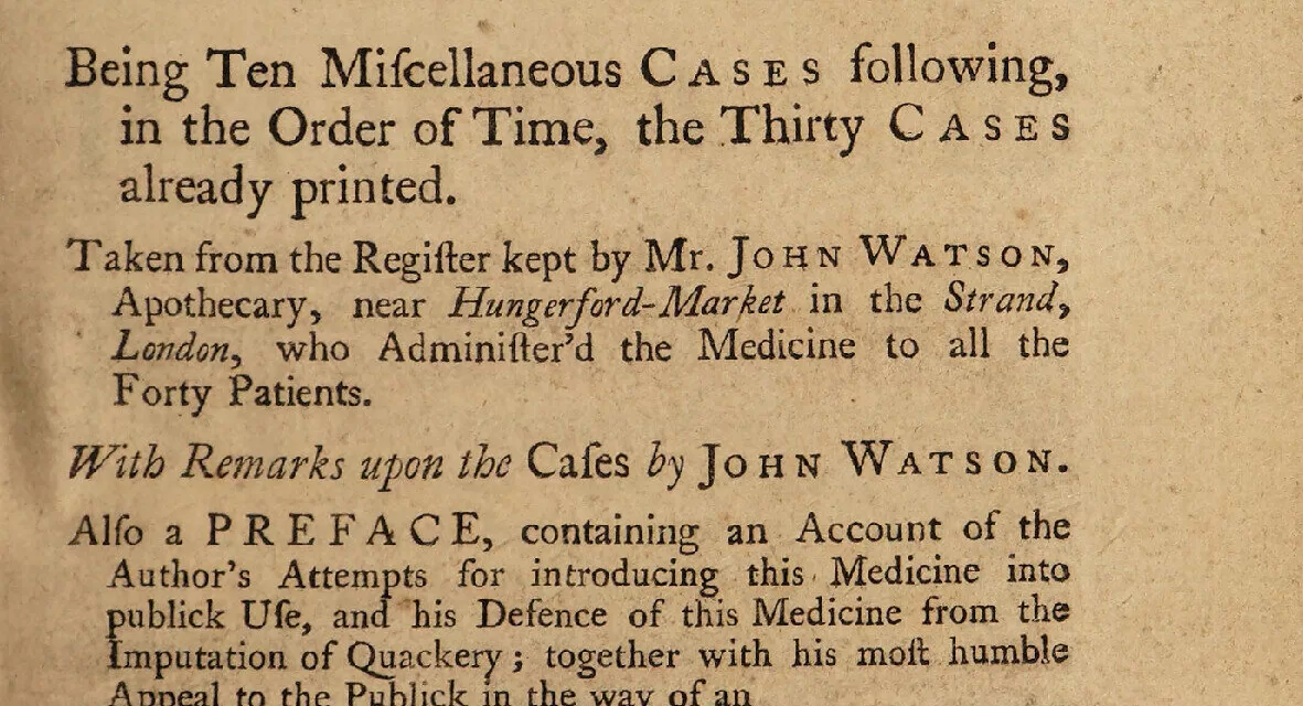 Obscure Pioneer: The Quack Who Helped Shape Modern Clinical Trials