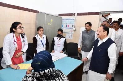 Union Health Minister Shri JP Nadda Visits Rural Health Facilities in Delhi; Engages with Patients & Staff, Supports Infrastructure Enhancement