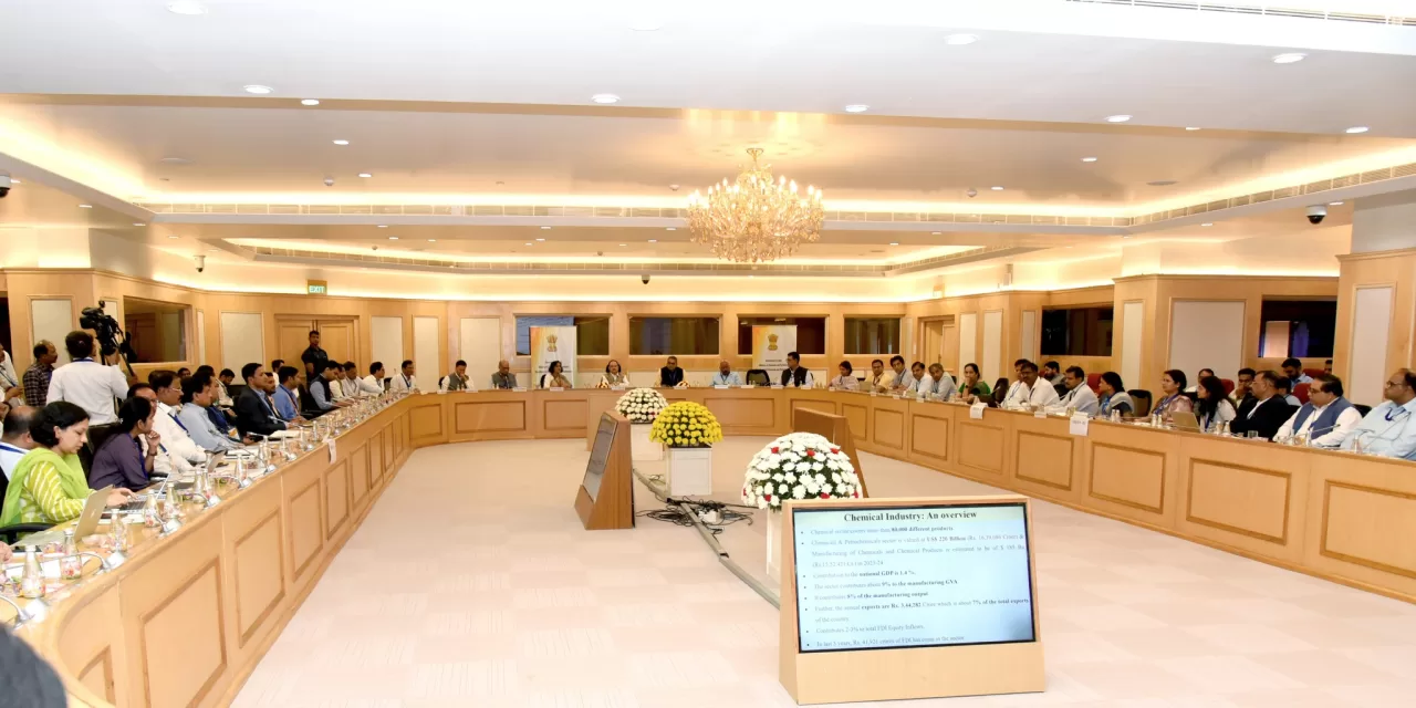 Union Minister for Health & Family Welfare and Chemicals & Fertilizers Shri Jagat Prakash Nadda chairs “Manthan Shivir” organised by the Department of Chemicals & Petrochemicals in New Delhi