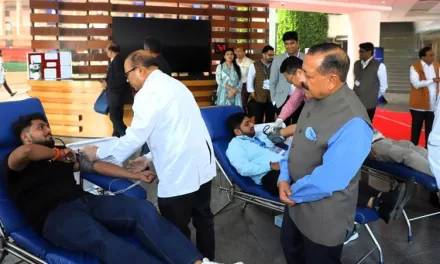 Union Minister Dr. Jitendra Singh Launches Voluntary Blood Donation Drive to Support National Security Efforts