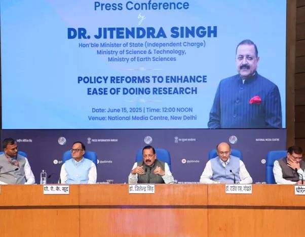 Minister Dr. Jitendra Singh announces policy reforms to enhance the ‘Ease of Innovation’, ‘Ease of Research’ and ‘Ease of Science’
