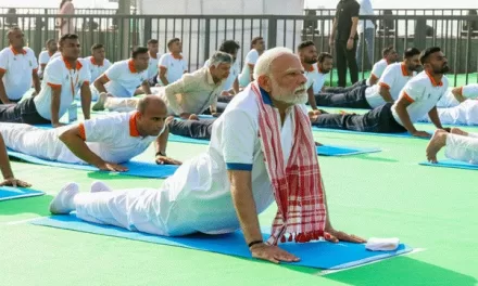 Prime Minister Shri Narendra Modi leads World’s largest ever Yoga Gathering of 3 Lakh Citizens during the celebration of the 11th International Day of Yoga at Visakhapatnam