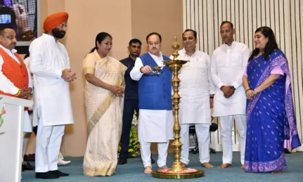 Union Health Minister Shri J P Nadda distributes appointment letters to Delhi Nursing Officers and Allied Healthcare Professionals; flags off Ayushman Bharat Registration Vans