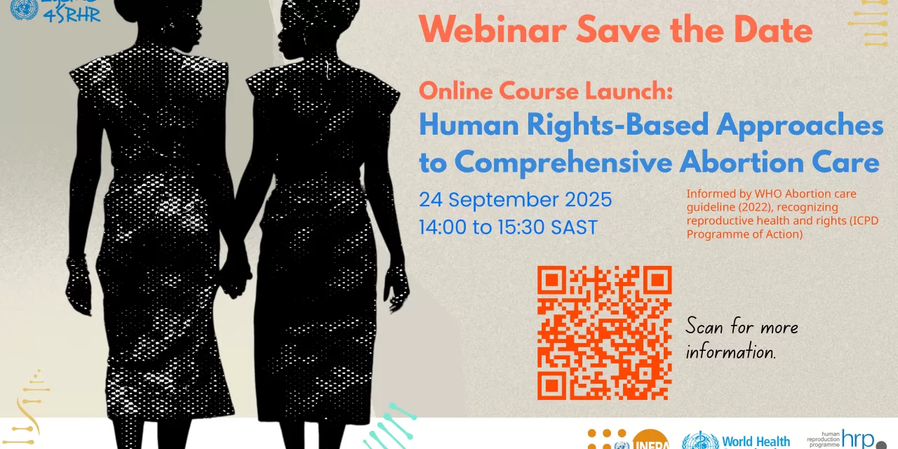 Webinar: Human rights in comprehensive abortion care