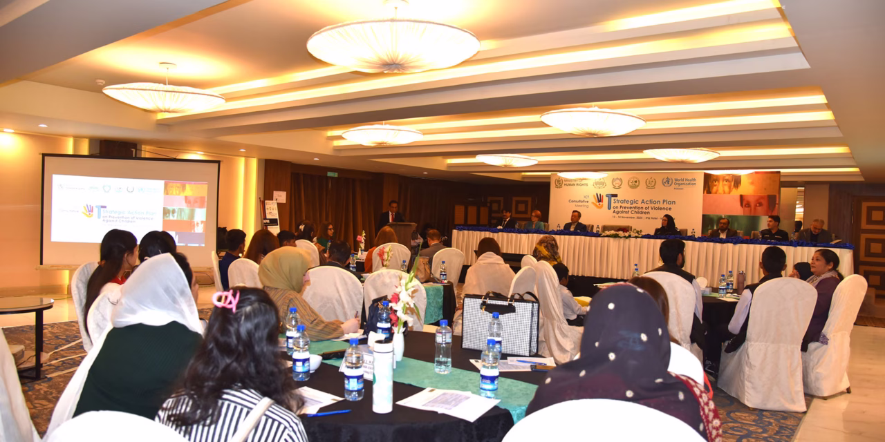 WHO and Pakistan initiate consultations to protect 112 million children from violence