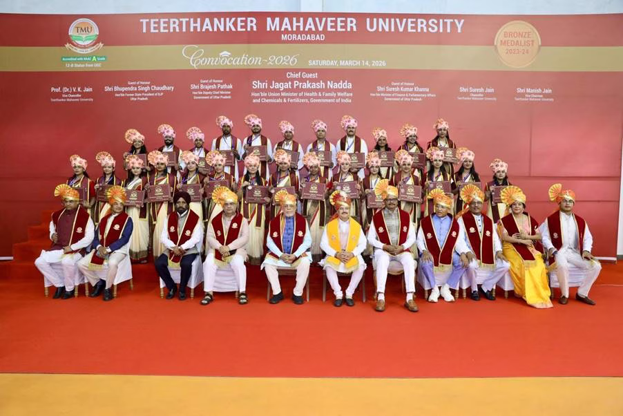 Empowering the Next Generation: Union Health Minister Highlights India’s Healthcare Transformation at TMU Convocation