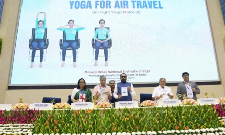 Sky-High Serenity: Ayush Ministry Unveils 5-Minute Yoga Protocol for Air Travelers
