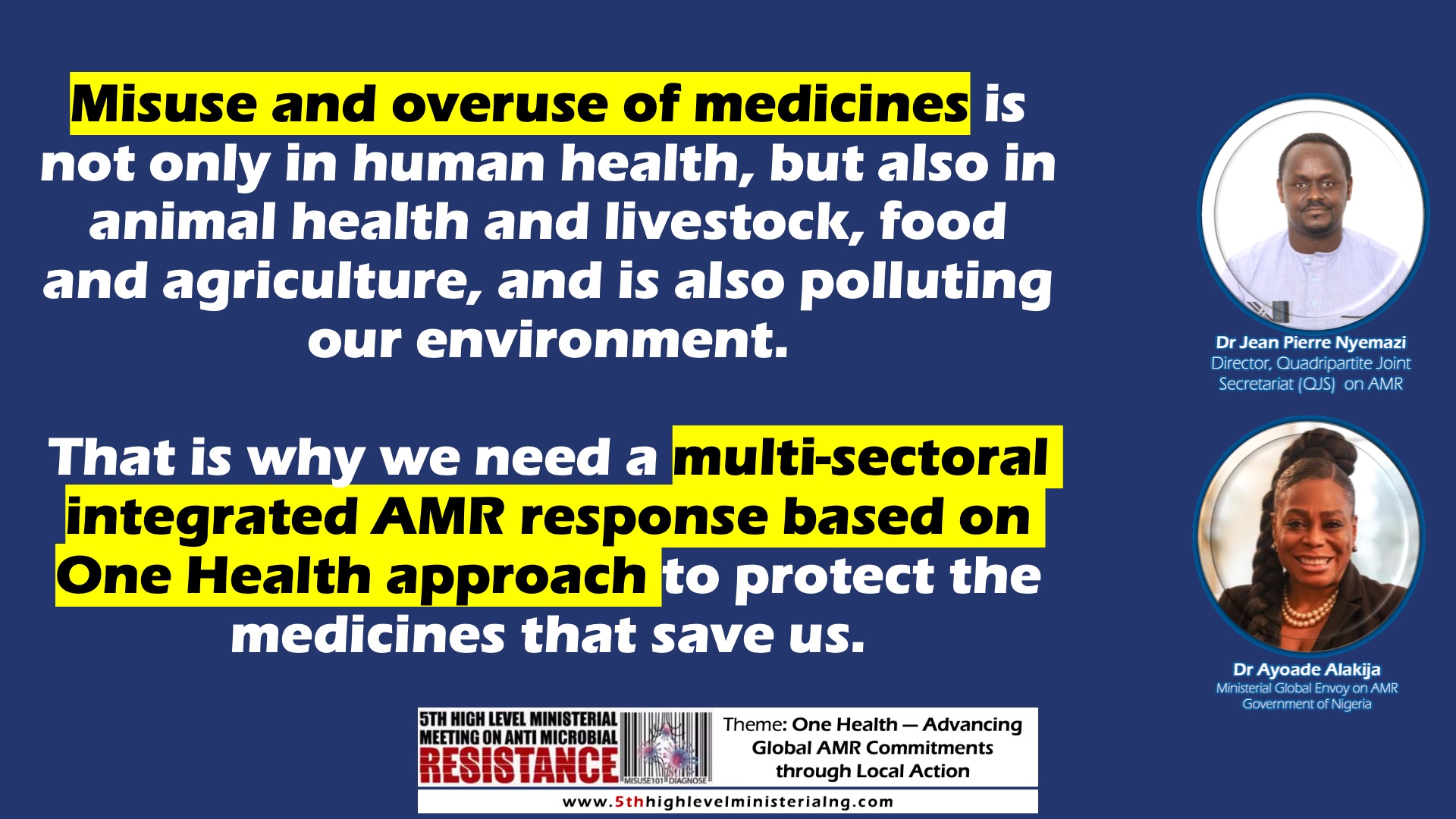 Would global ministerial meet galvanise action to prevent AMR in humans, animals, plants and environment?