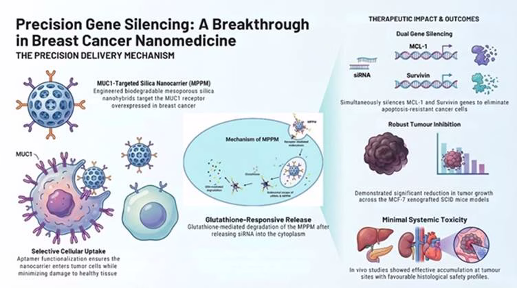 Next-Generation Nanomedicine Successfully Silences Key Breast Cancer Drivers in Preclinical Breakthrough