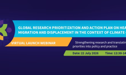 Launch webinar: Global research prioritization and action plan on health, migration and displacement in the context of climate change